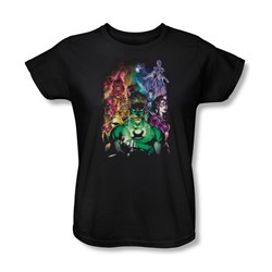 Green Lantern - The New Guardians Womens T-Shirt In Black