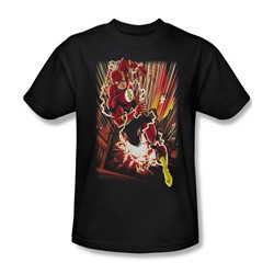 Justice League - Street Speed Adult T-Shirt In Black