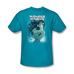 Justice League - Turquoiseww #178 Cover Adult T-Shirt In Turquoise