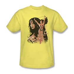 Wonder Woman - Ww #150 Cover Adult T-Shirt In Banana