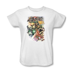 Justice League - Brightest Day #0 Womens T-Shirt In White