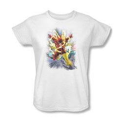 The Flash - Brightest Day Flash Womens T-Shirt In White