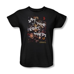 Labyrinth - Right Words Womens T-Shirt In Black