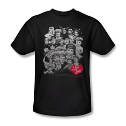 I Love Lucy - 60 Years Of Fun Adult T-Shirt In Black