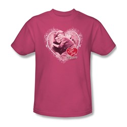 I Love Lucy - Happy Anniversary Adult T-Shirt In Hot Pink