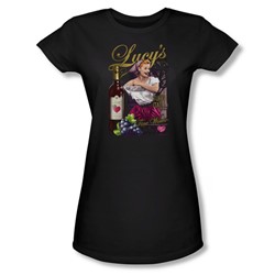 I Love Lucy - Bitter Grapes Juniors T-Shirt In Black