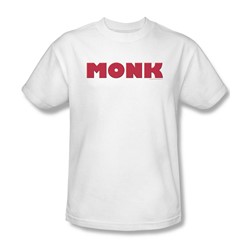 Monk - Monk Logo Adult T-Shirt In White