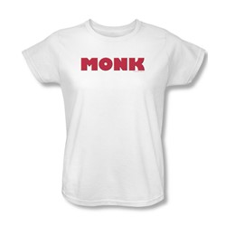 Monk - Monk Logo Womens T-Shirt In White