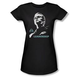 Eureka - Leadership Poster Juniors T-Shirt In Black