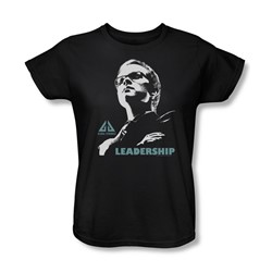 Eureka - Leadership Poster Womens T-Shirt In Black