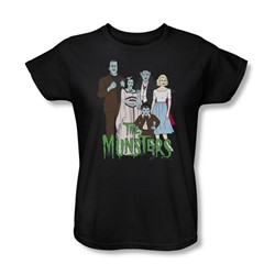 The Munsters - The Family Womens T-Shirt In Black