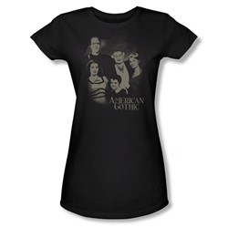 The Munsters - American Gothic Juniors T-Shirt In Black
