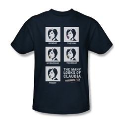 Warehouse 13 - Many Looks Adult T-Shirt In Navy