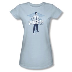 House - Wingman Juniors T-Shirt In Light Blue