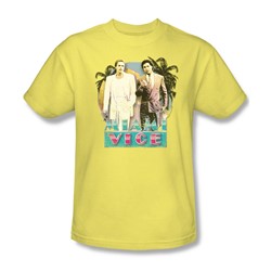 Miami Vice - 80's Love Adult T-Shirt In Banana