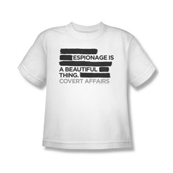 Covert Affairs - Espionage Big Boys T-Shirt In White