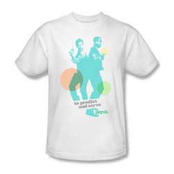 Psych - Predict And Serve Adult T-Shirt In White