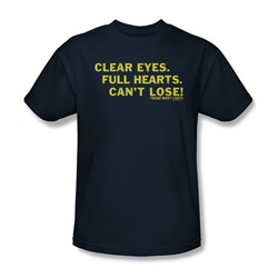 Friday Night Lights - Clear Eyes Adult T-Shirt In Navy