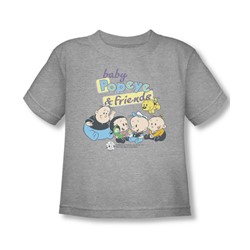 Baby Popeye & Friends - Baby Popeye & Friends Toddler T-Shirt In Heather