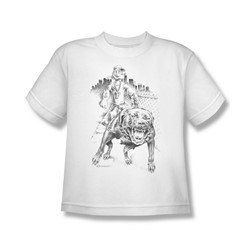 Popeye - Walking The Dog Big Boys T-Shirt In White