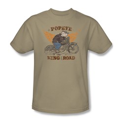 Popeye - King Of The Road Adult T-Shirt In Sand