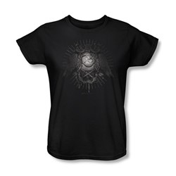 Popeye - Sailor Heraldry Womens T-Shirt In Black