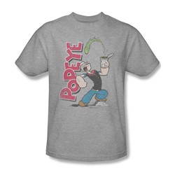 Popeye - Spinach Power Adult T-Shirt In Heather
