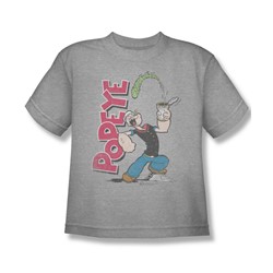 Popeye - Spinach Power Big Boys T-Shirt In Heather
