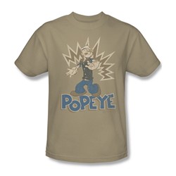 Popeye - Saiilor Man Adult T-Shirt In Sand