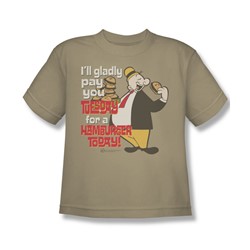 Popeye - Tuesday Big Boys T-Shirt In Sand