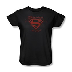 Superman - Superman La Womens T-Shirt In Black