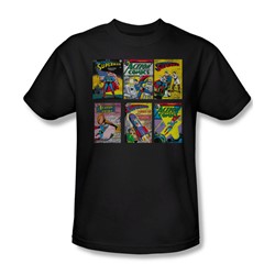 Superman - Sm Covers Adult T-Shirt In Black