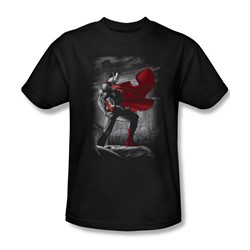 Superman - Metropolis Guardian Adult T-Shirt In Black
