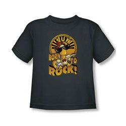 Sun Records - Born To Rock Toddler T-Shirt In Charcoal