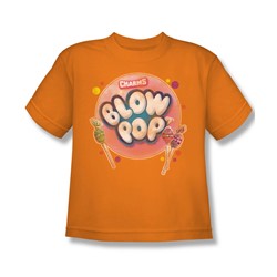 Tootsie Roll - Blow Pop Bubble Big Boys T-Shirt In Orange