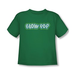 Tootsie Roll - Blow Pop Logo Toddler T-Shirt In Kelly Green