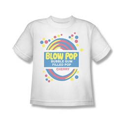 Tootsie Roll - Blow Pop Label Big Boys T-Shirt In White