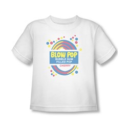 Tootsie Roll - Blow Pop Label Toddler T-Shirt In White