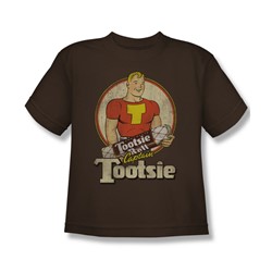 Tootsie Roll - Captain Tootsie Big Boys T-Shirt In Coffee