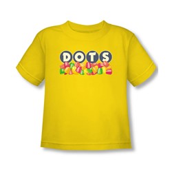 Tootsie Roll - Dots Logo Toddler T-Shirt In Yellow