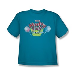 Tootsie Roll - Fluffy Stuff Logo Big Boys T-Shirt In Turquoise