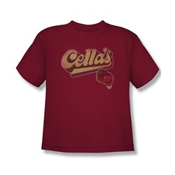 Tootsie Roll - Cella's Logo Big Boys T-Shirt In Cardinal