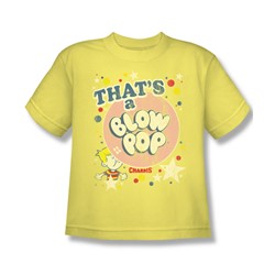 Tootsie Roll - That's A Blow Pop Big Boys T-Shirt In Banana