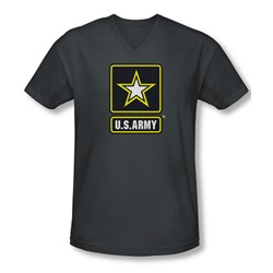 Army - Mens Logo V-Neck T-Shirt
