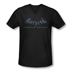 Batman Arkham Origins - Mens Logo V-Neck T-Shirt