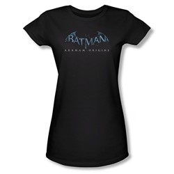 Batman Arkham Origins - Juniors Logo Sheer T-Shirt