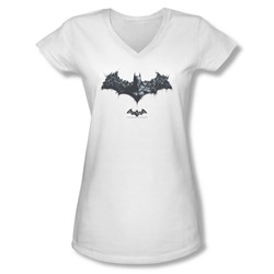 Batman Arkham Origins - Juniors Bat Of Enemies V-Neck T-Shirt