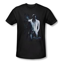 Batman Arkham Origins - Mens Black Mask Slim Fit T-Shirt