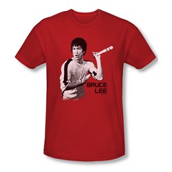Bruce Lee - Mens Nunchucks Slim Fit T-Shirt
