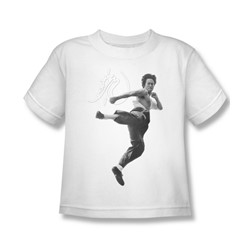 Bruce Lee - Little Boys Flying Kick T-Shirt